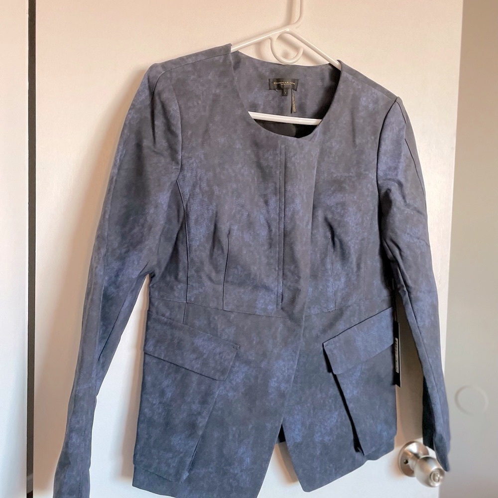 Donna Karan NY Zip Tie Dye Blazer - Size 8 - Picture 2 of 15